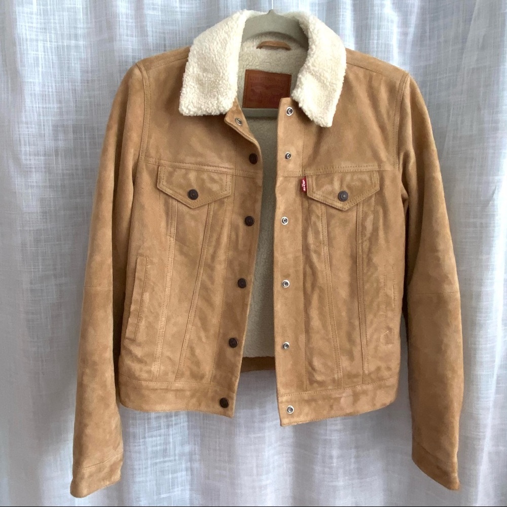 Levi's Suede Sherpa Trucker Jacket